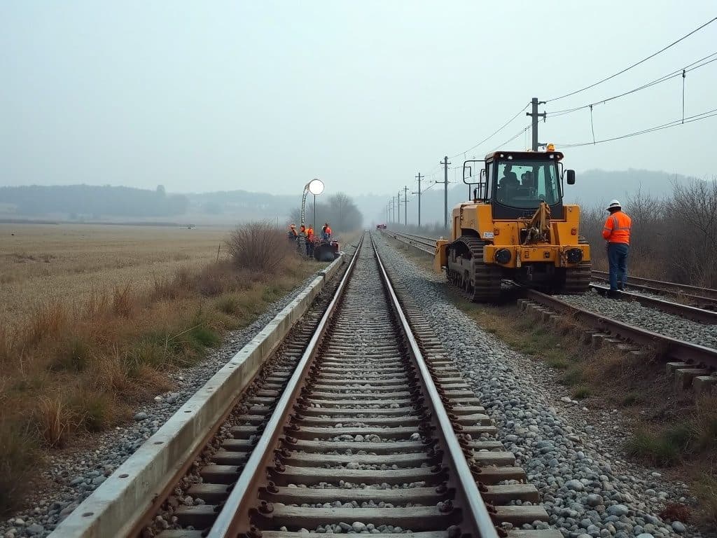Demiryolu Hattı Balast Tutucu Bariyer İşleri