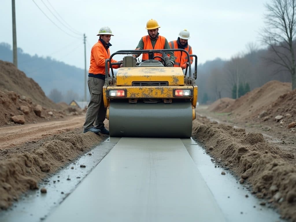 Silindirle Sıkıştırılmış Beton (SSB) Yol Yapımı